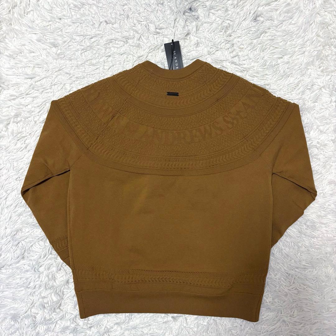 新品 st andrews ニットセーター 蓄熱 ベージュ ゴルフウェア