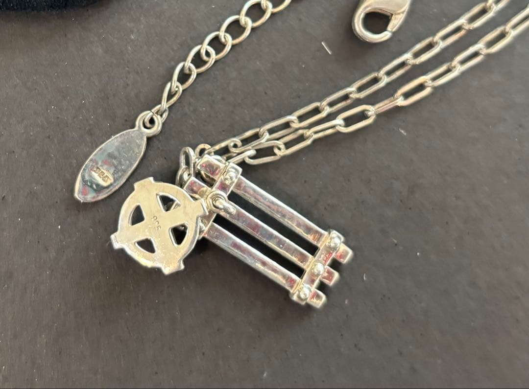 希少！！Jean Paul Gaultier☆クロス ネックレス☆silver