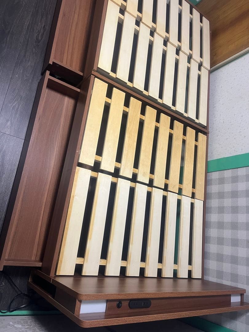 木製シングルベッドフレーム 引出付き【取りに来て頂ける方限定。大阪市港区です】