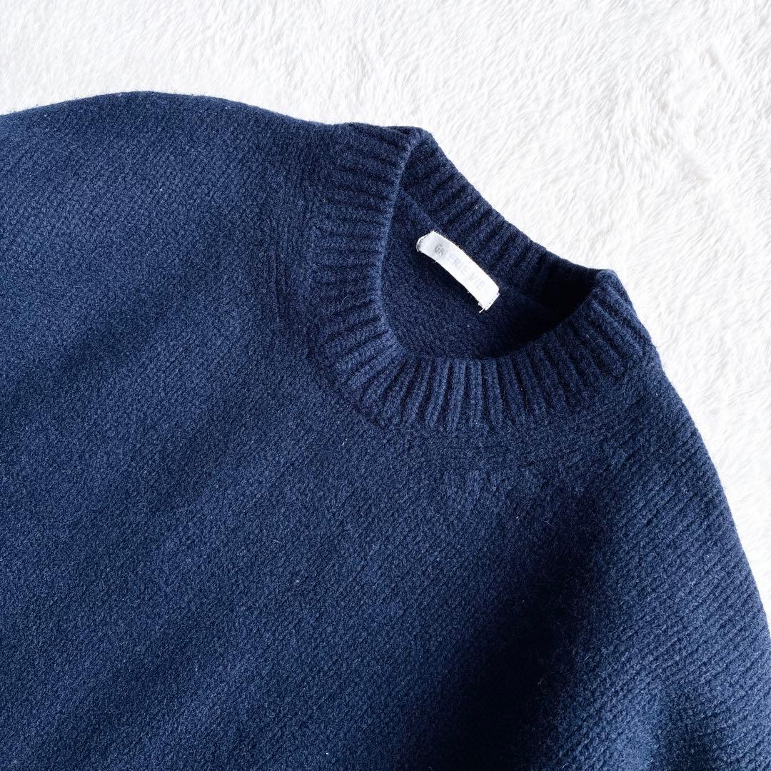 GALERIE VIE 完売品 クルーネックプルオーバー ニット S ネイビー