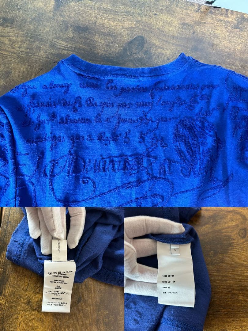 極美品　約9.2万円 Berluti スクリット コットン Tシャツ S