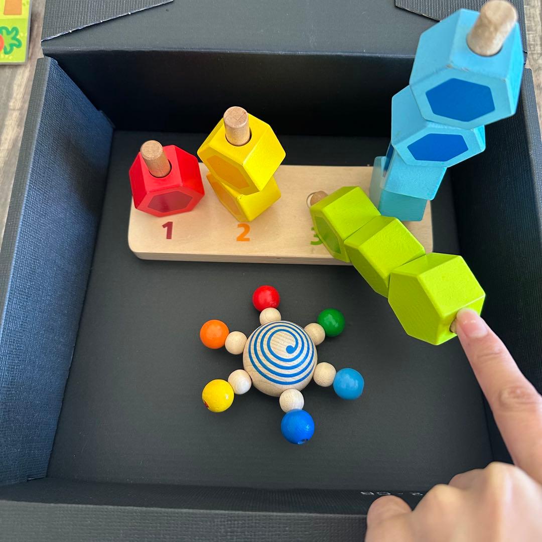 【お得】厳選一歳からのこだわり知育玩具ユシラ社ディスクキューブモンテッソーリ公文