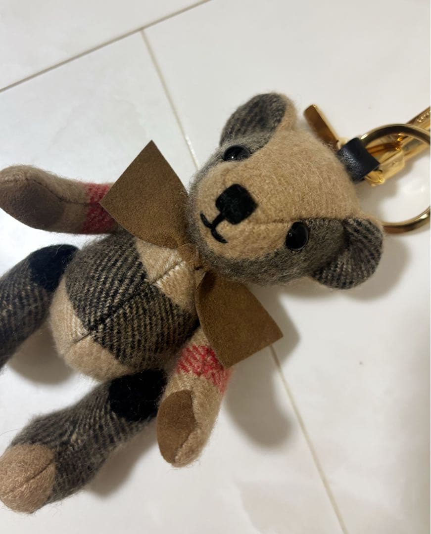 Burberry バーバリー ぬいぐるみ チャーム キーホルダー ベア チェック