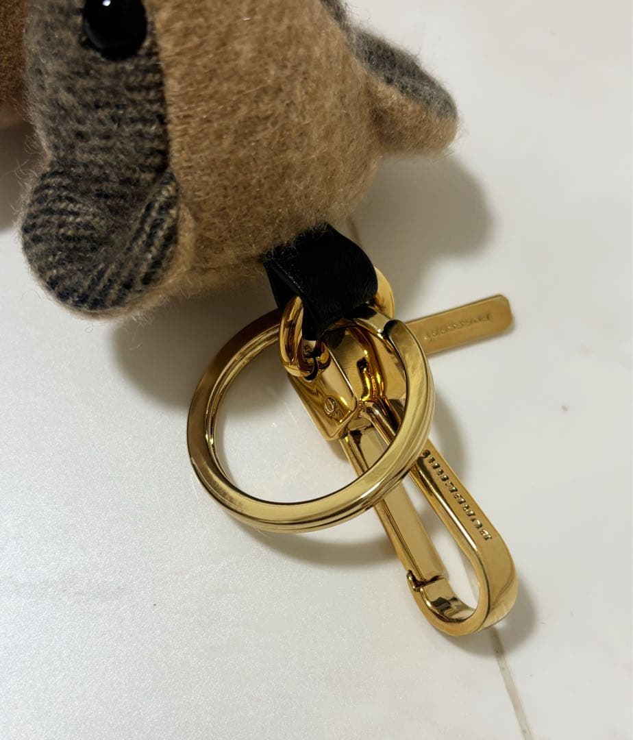 Burberry バーバリー ぬいぐるみ チャーム キーホルダー ベア チェック