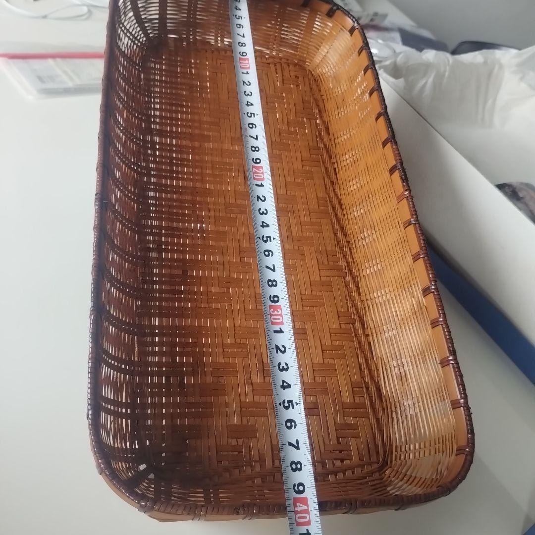 毛利健一　竹製バスケットセット（丸型・長方形）