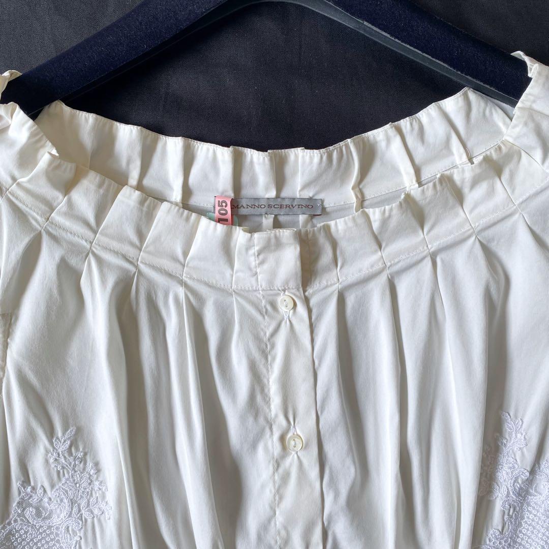 Ermanno Scervino エルマンノシェルビーノ レース切替ブラウス