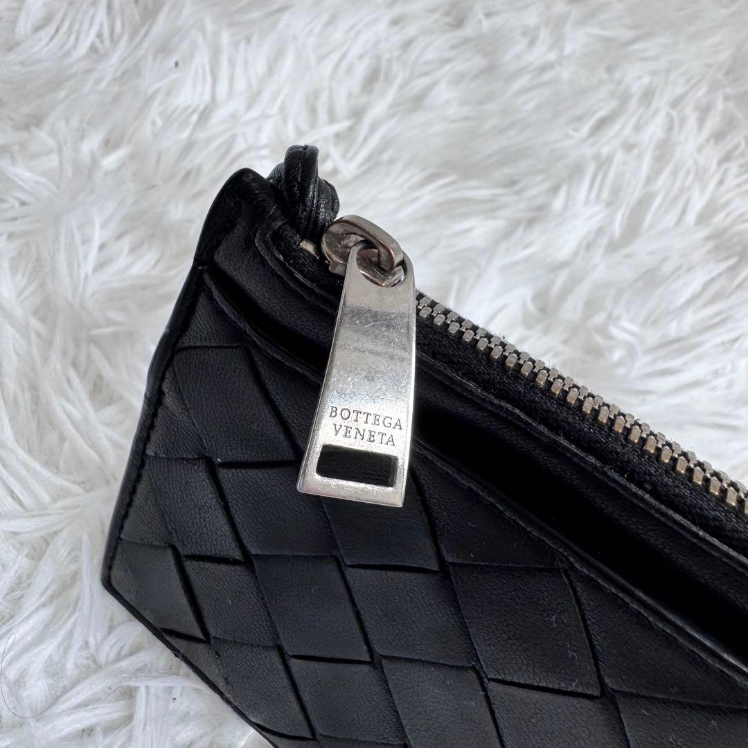 【美品】BOTTEGA VENETA ケース イントレチャート ブラック