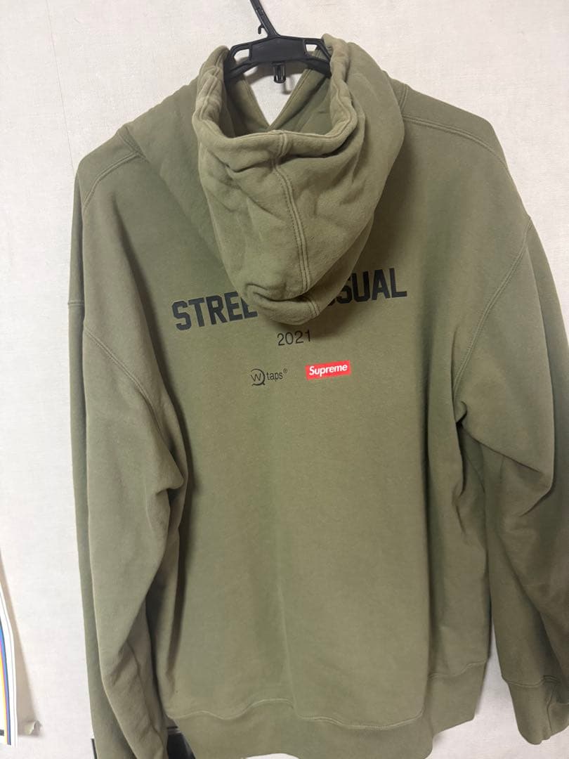 supreme wtaps オリーブ　パーカー XL