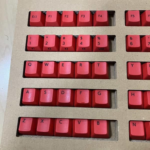 ☆REALFORCE R3/R3S カラーキーキャップセット レッド☆