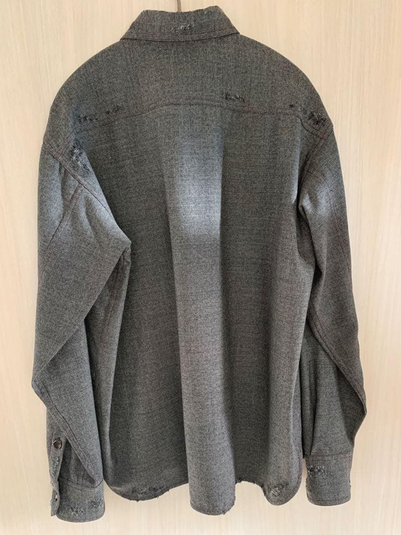 MARNI ダメージ加工シャツ グレー