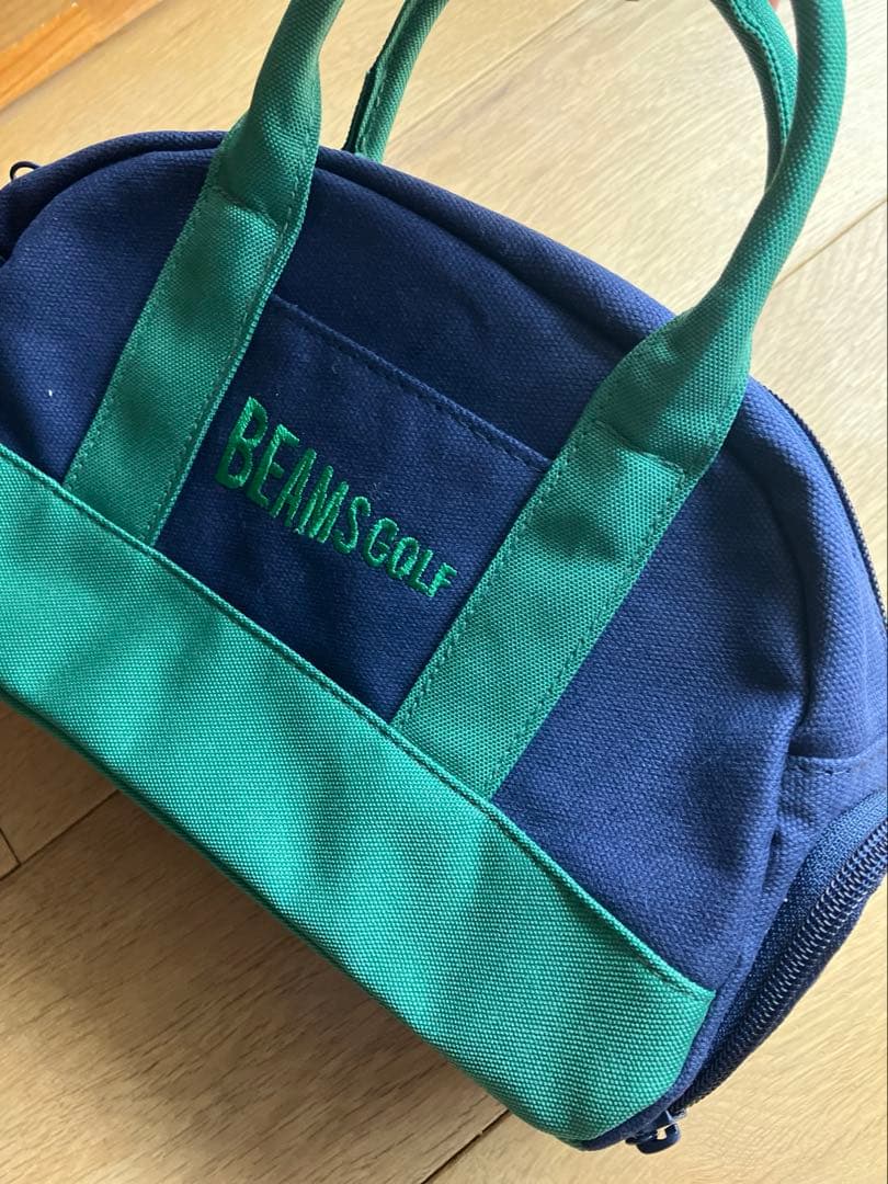 BEAMS GOLF ゴルフボール　バック　ネイビー・グリーン
