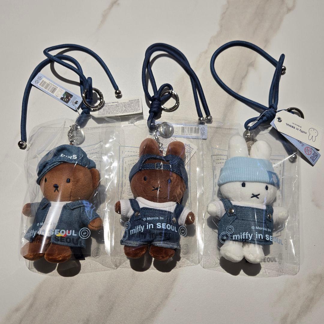 ミッフィー ソウル デニム キーリング 3種セット 韓国限定 miffy