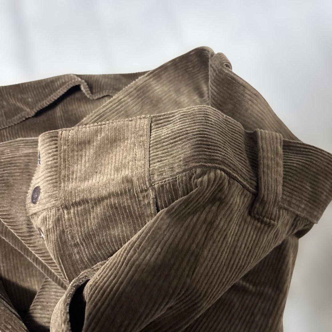 SHIKITARI WIDE FLARE CORDUROY PANTS ブラウン
