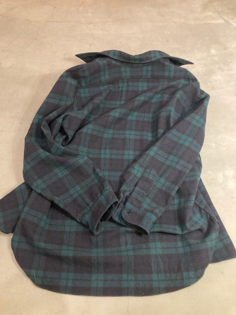 PENDLETON ウールシャツ 70s USA製 古着 緑黒