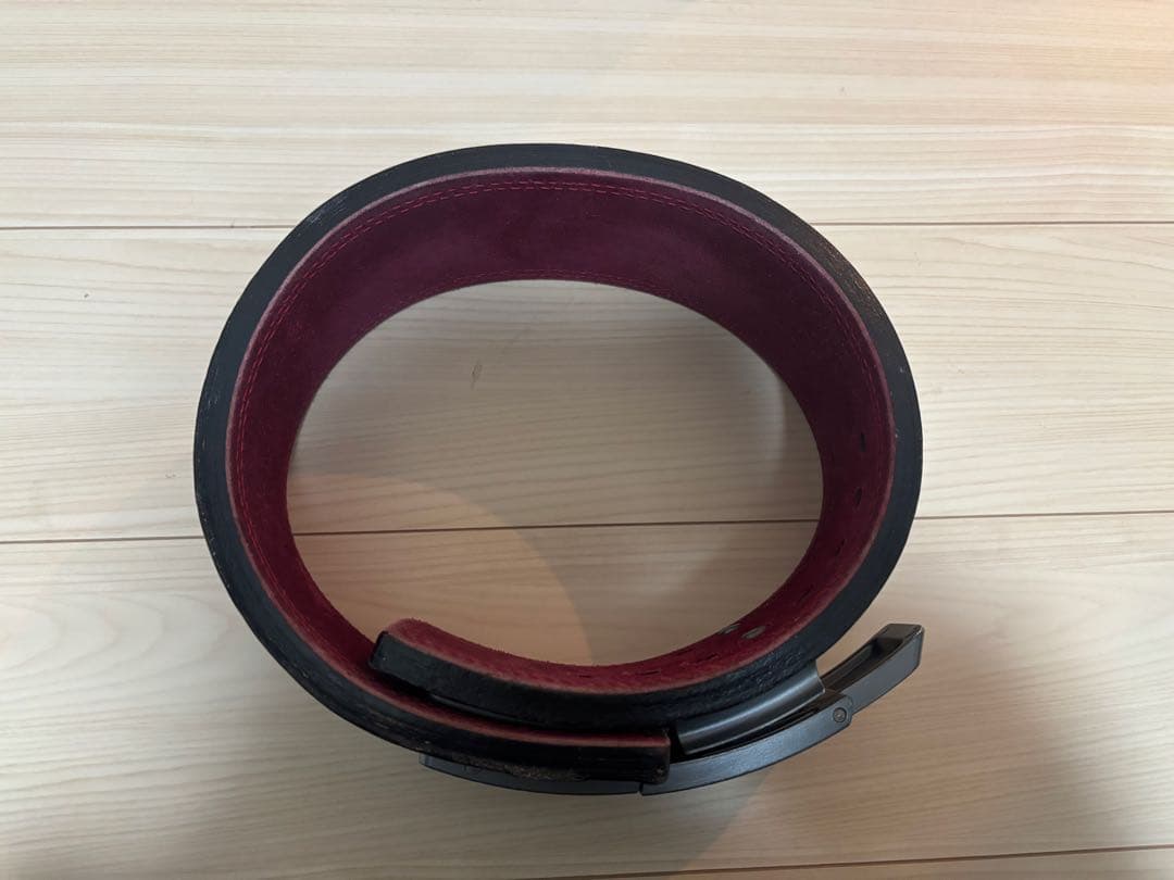 SBD トレーニング・パワーベルト 13mm Sサイズ　黒/赤