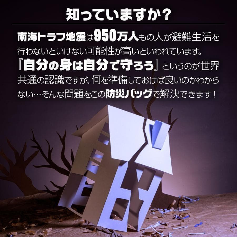 防災セット 持ち出し 1人用 防災用品セット 非常用持ち出しセット 2361