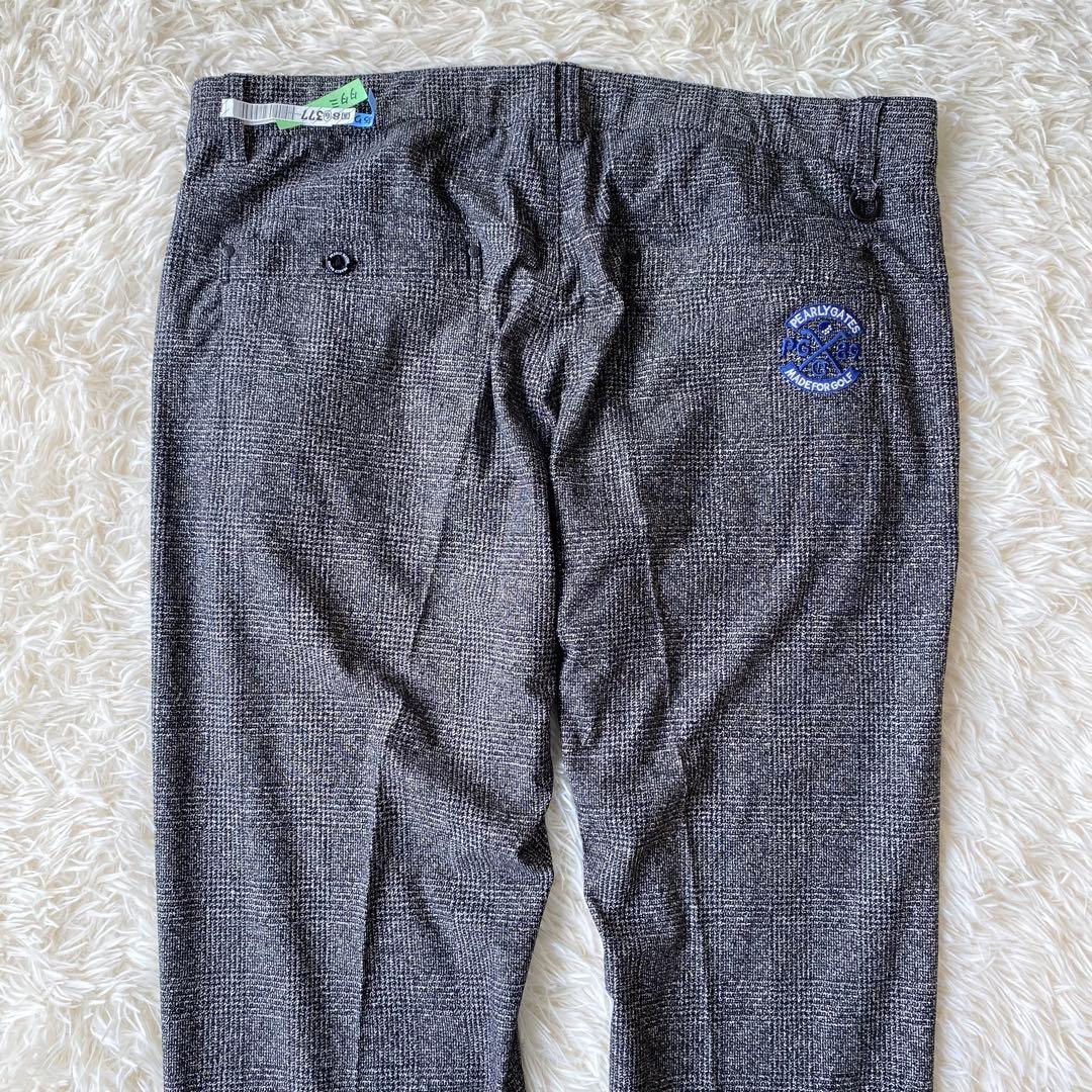 【美品】パーリーゲイツ　ストレッチパンツ　30周年　大きいサイズ　グレンチェック