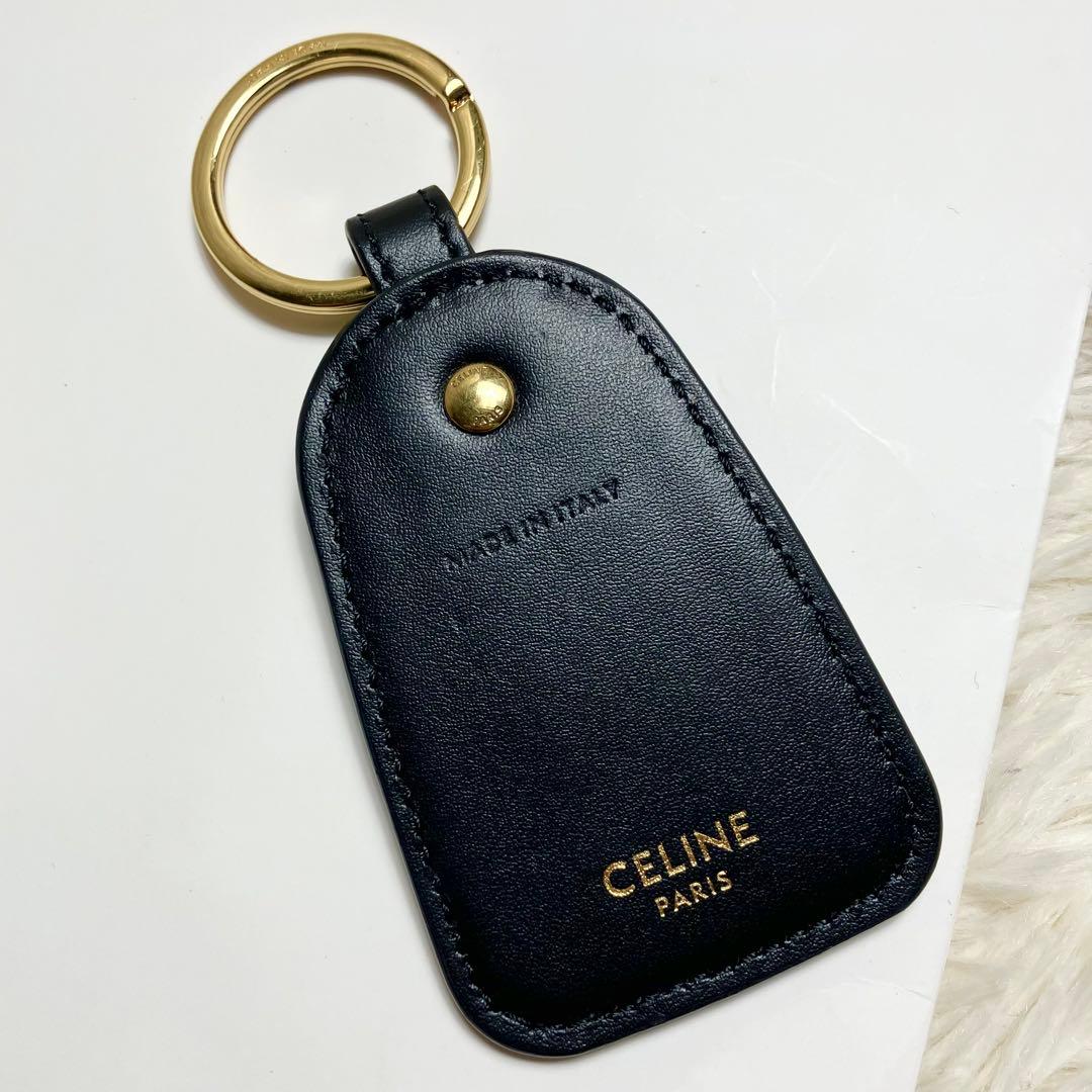 CELINE キーリング キーホルダー レザータグ トリオンフ
