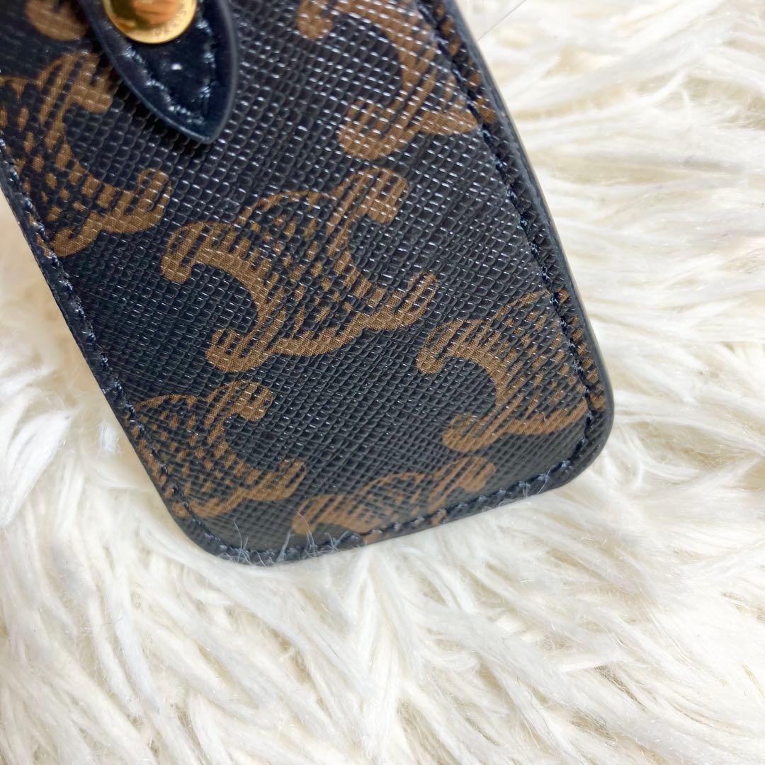 CELINE キーリング キーホルダー レザータグ トリオンフ