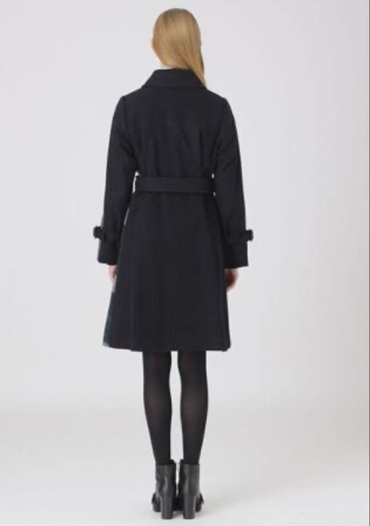 ブルーレーベル・クレストブリッジ クレストブリッジチェックショートビーバーコート