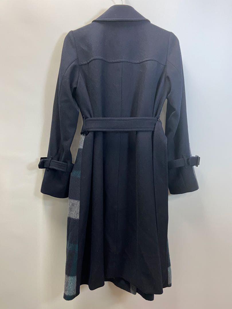 ブルーレーベル・クレストブリッジ クレストブリッジチェックショートビーバーコート