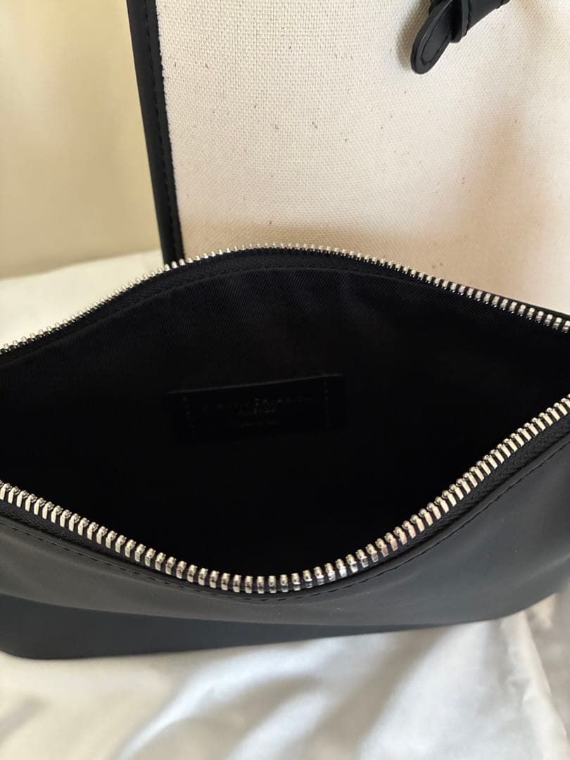 【極美品】GIANNI CHIARINI トートバッグ アイボリー ブルーグレー