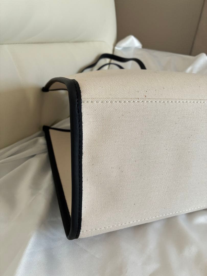 【極美品】GIANNI CHIARINI トートバッグ アイボリー ブルーグレー