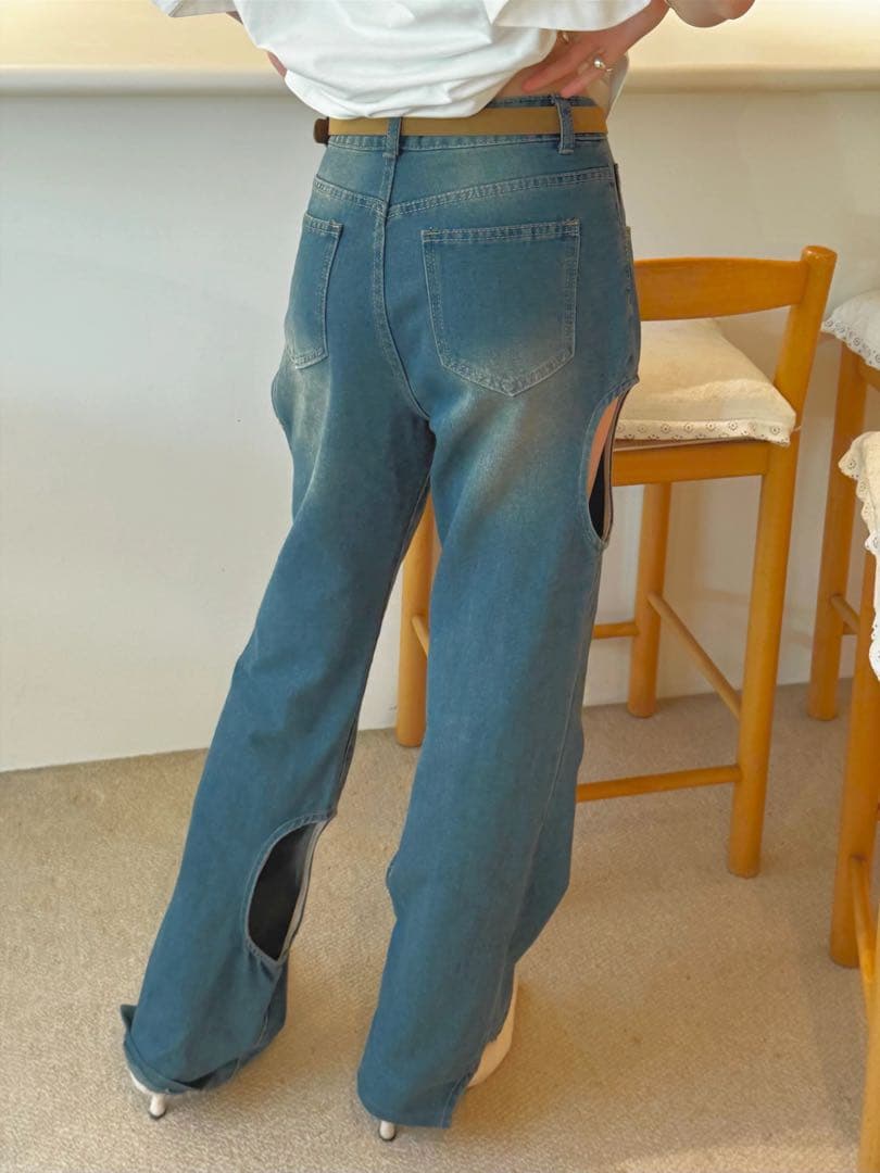 ⭐︎ののの⭐︎nyxu Cheese denim pants Mサイズ