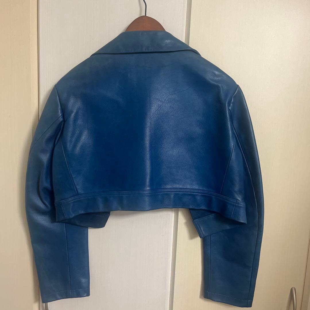 Yohji Yamamoto カウレザー　クロプッドライダースジャケット