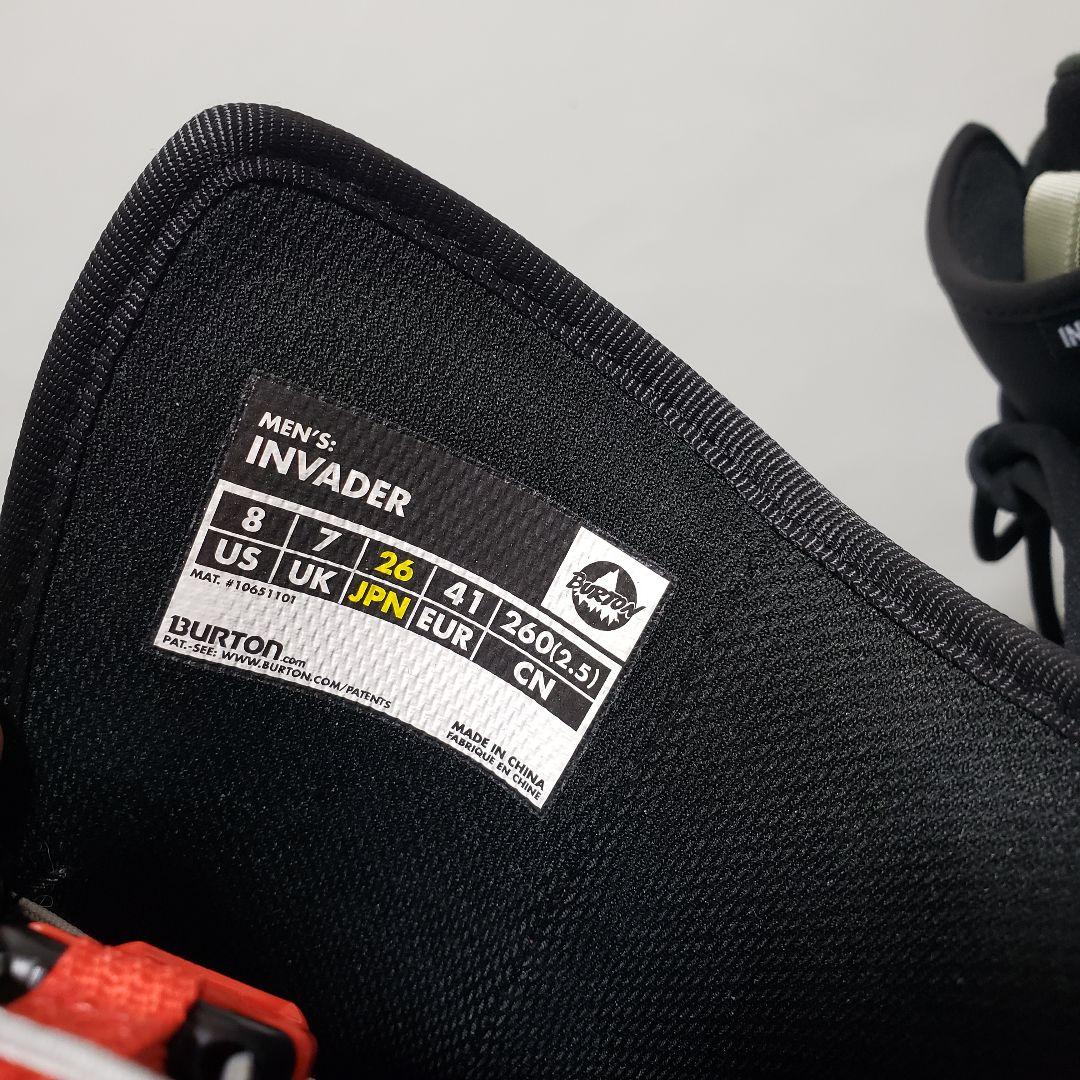 美品 BURTON INVADER 26cm スノーボードブーツ