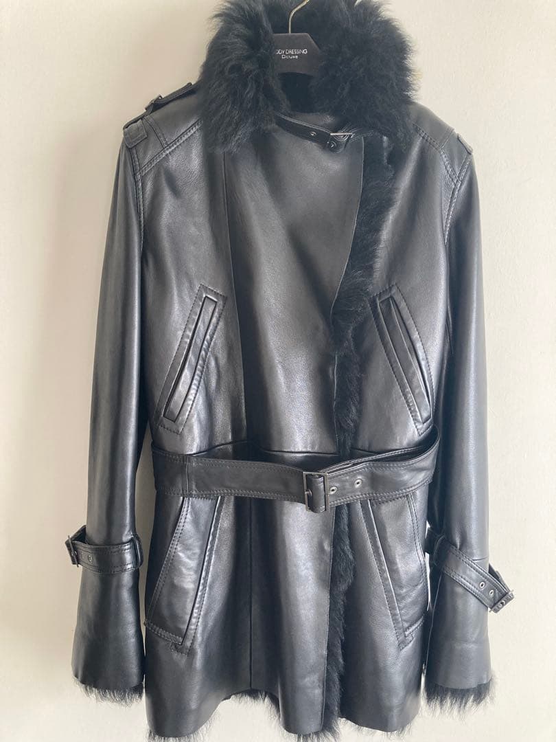 BODY DRESSING Deluxe レザーコート 9号 ブラック