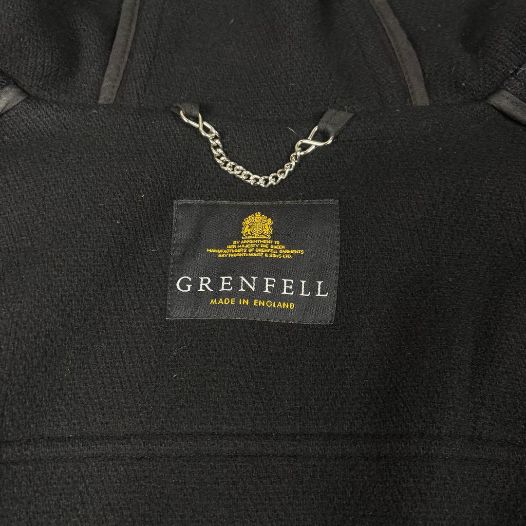 グレンフェル　GRENFELL ダッフルコート　ヘリンボーン　ウール　36 英国