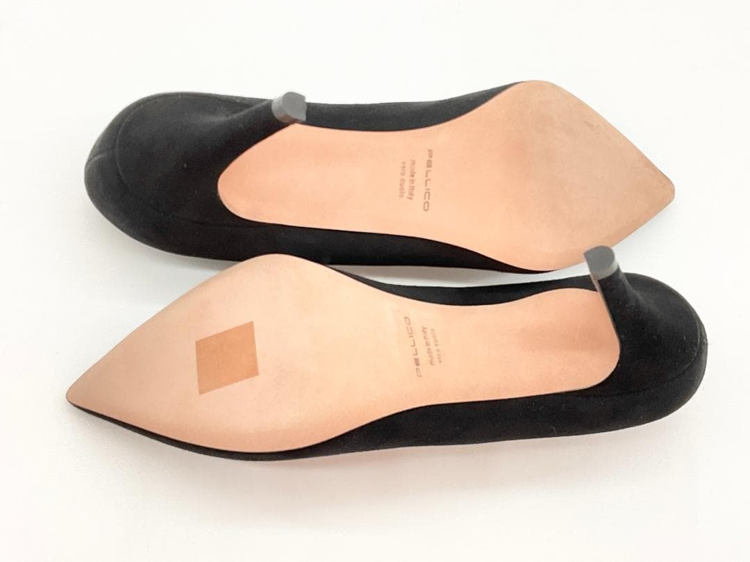 【新品】PELLICO スエード ポインテッドトゥ パンプス ブラック 35