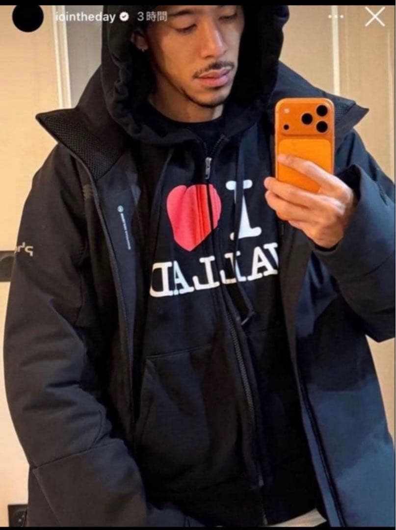 【新品】I love vallad zip hoodie Mサイズ