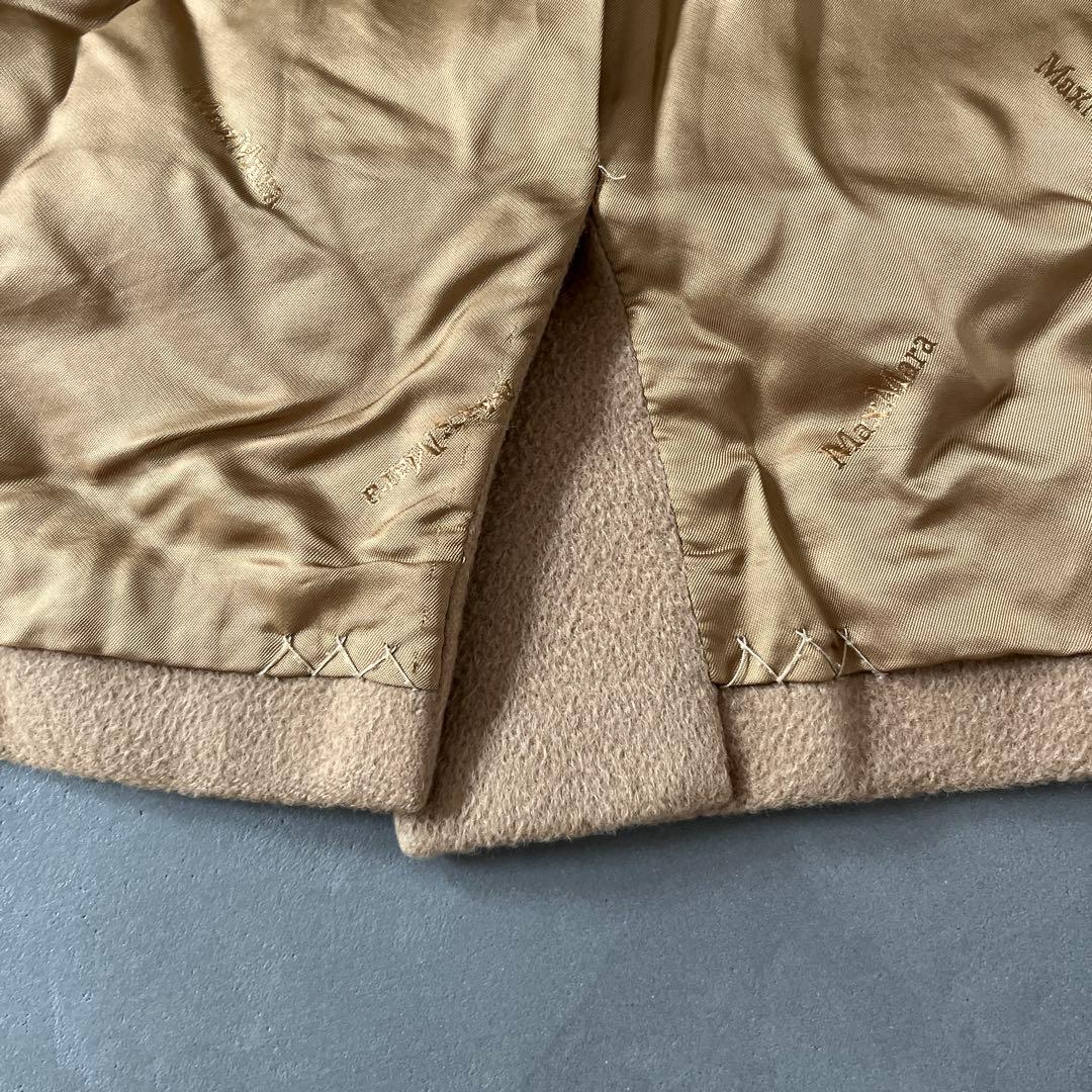 Max Mara ピュアカシミア100% コート 白タグ キャメル