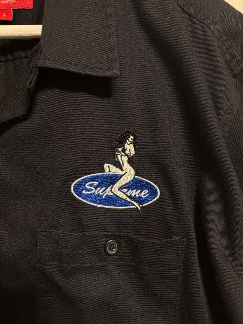 トップス supreme pin up work shirt