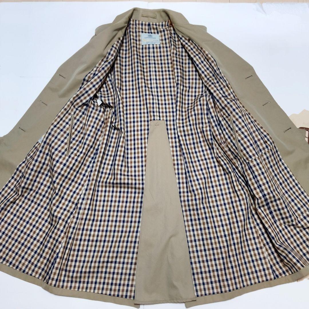 【美品】アクアスキュータム トレンチコート　ダブル　L