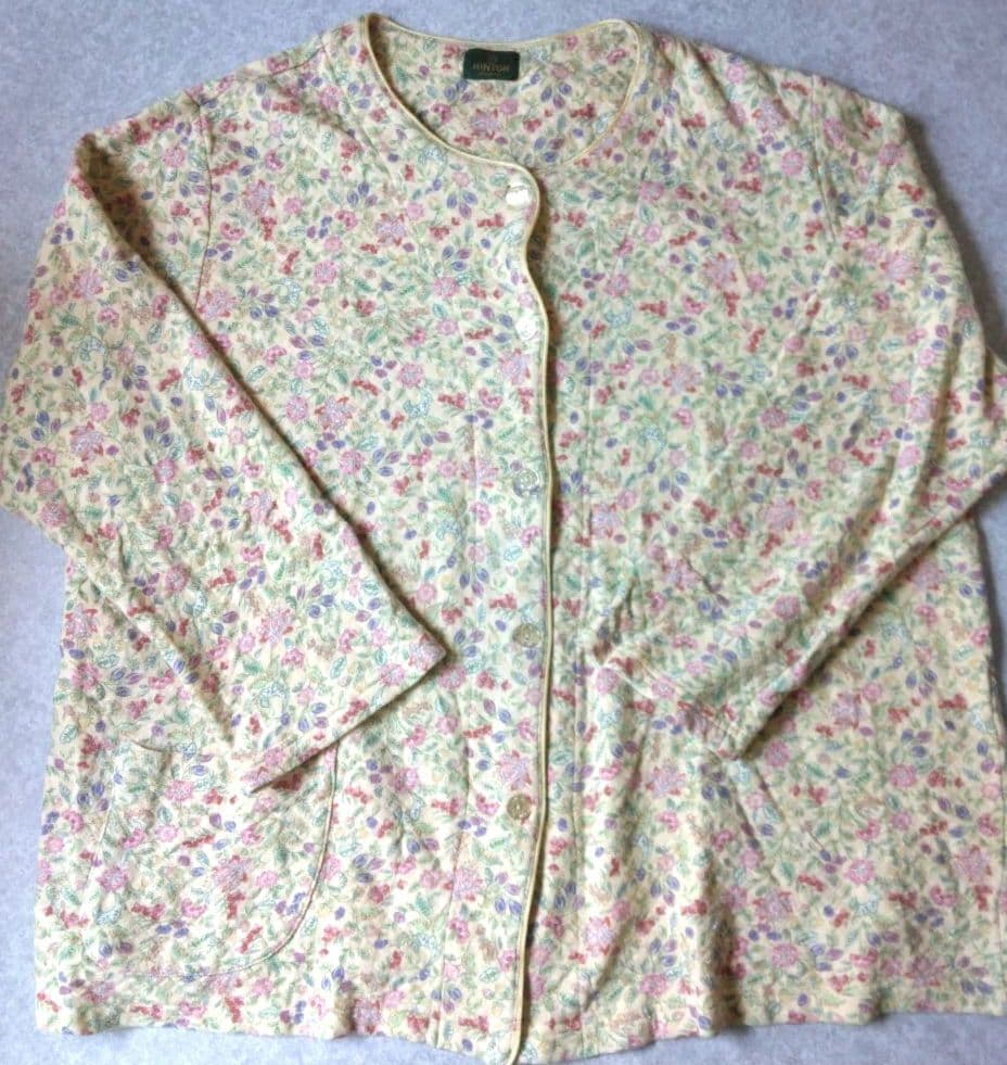 美品☆ワコール　ミントン　レディースパジャマ　冬用　厚地　Wacoal