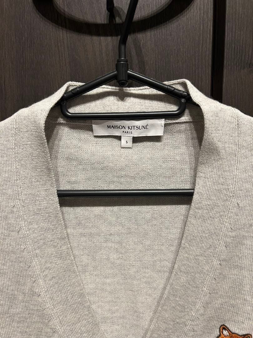 MAISON KITSUNÉ グレー カーディガン S