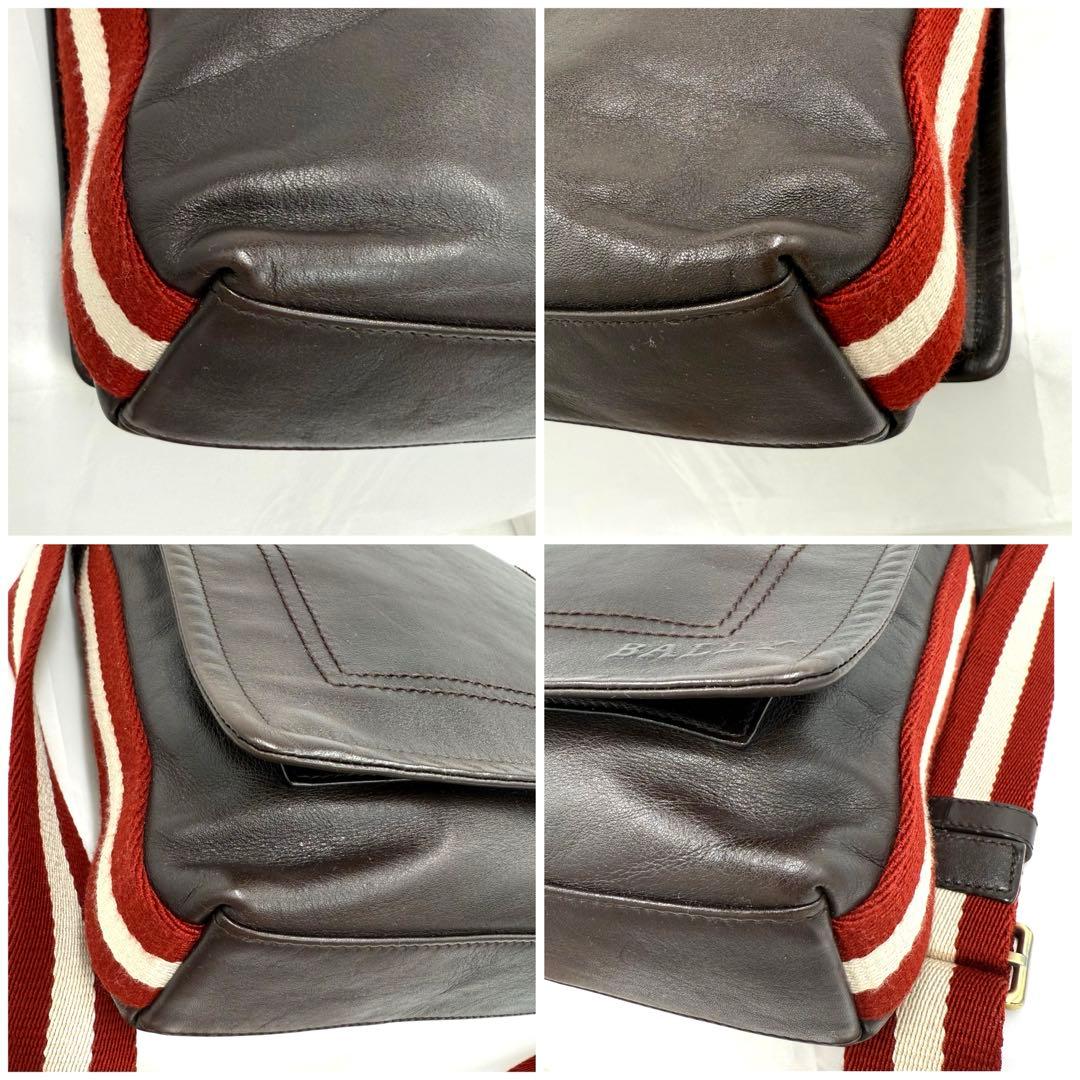 ✨美品✨BALLY バリー レザー メッセンジャーバッグ A4対応 ブラウン