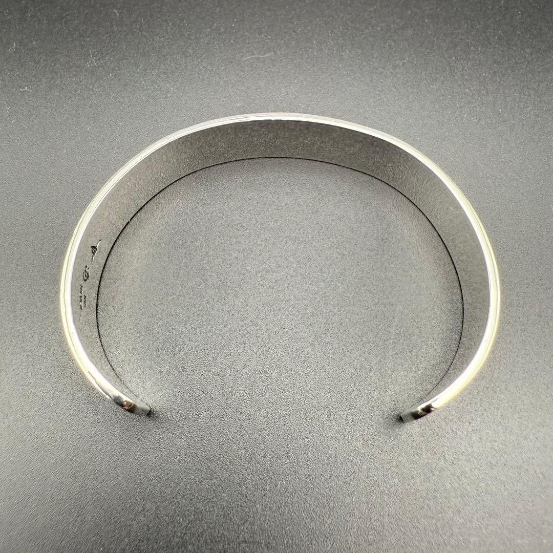 ●【美品】TADY&KING 平打ちバングル18K ウルフ S