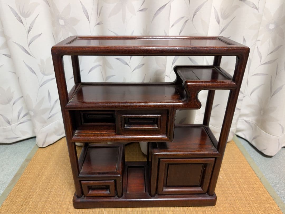 唐木　飾り棚　古家具　箪笥