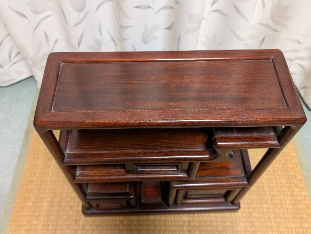 唐木　飾り棚　古家具　箪笥