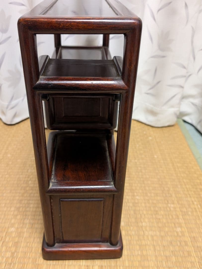 唐木　飾り棚　古家具　箪笥
