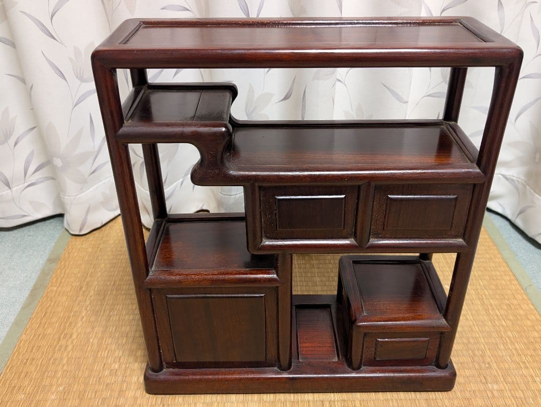 唐木　飾り棚　古家具　箪笥