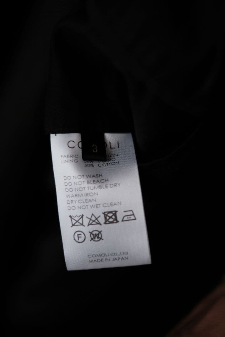 hk　COMOLI 【3】ウォッシュドタイロッケンコート