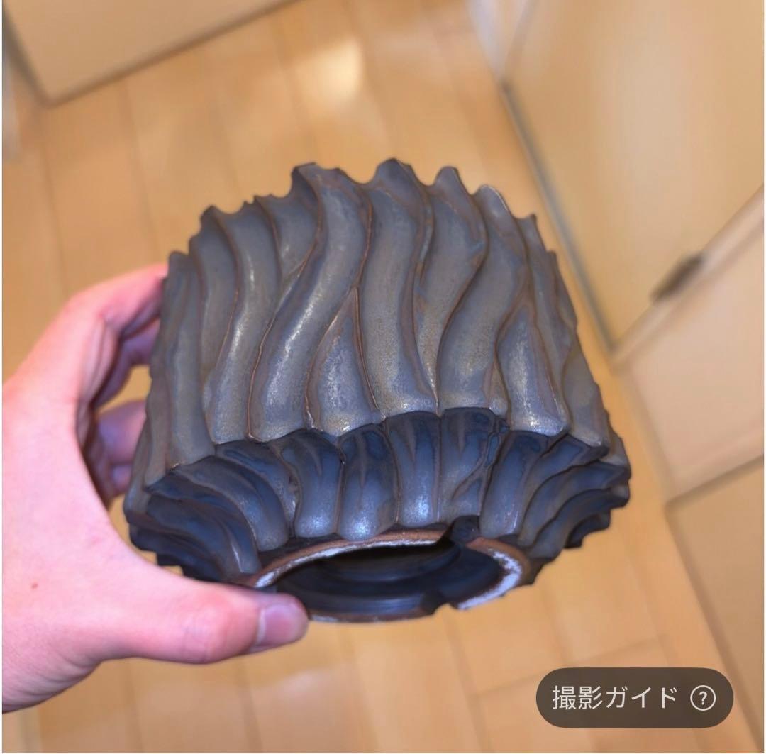 XL SIZE 植木鉢 作家鉢 グラキリス パキプス 恵比寿笑い 黒鬼城 魔界玉