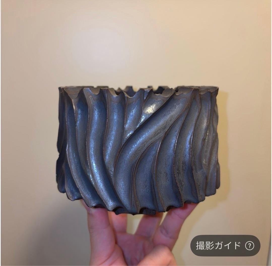 XL SIZE 植木鉢 作家鉢 グラキリス パキプス 恵比寿笑い 黒鬼城 魔界玉