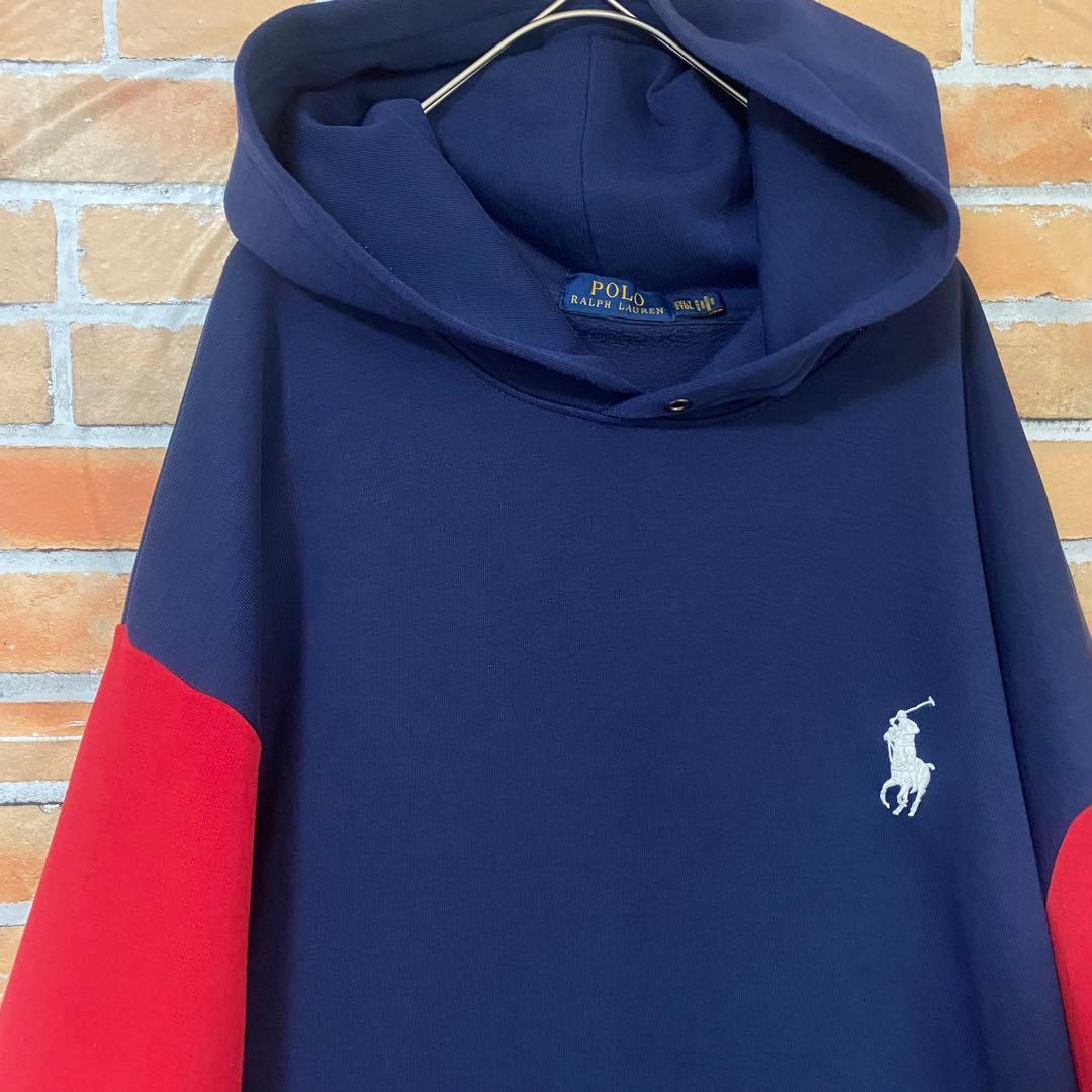 POLO RALPH LAUREN パーカー フーディー 刺繍 ポニー 星条旗