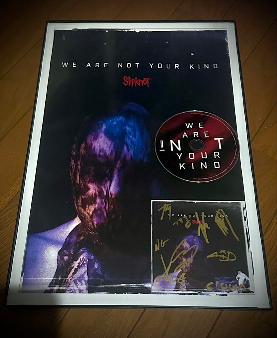 ⭐︎Slipknot⭐︎直筆サインCD.スチールポスター額装